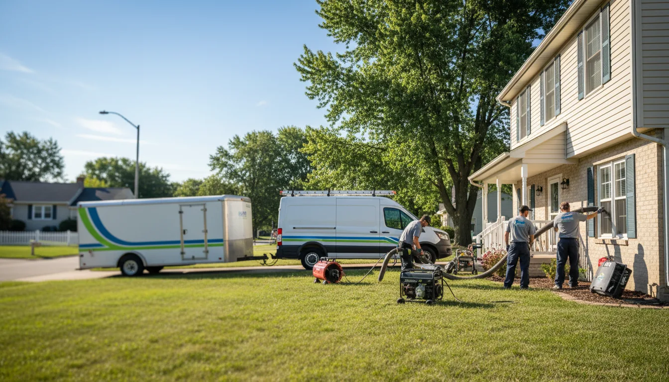 Flooded Basement Restoration And Cleanup With Repair in Delphi, IN near me